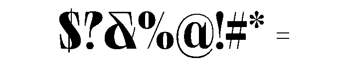 PPNeueWorldCondensed Ultrabold Instance Font OTHER CHARS