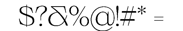 PPNeueWorldExtended Ultralight Instance Font OTHER CHARS
