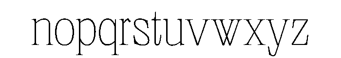 PPNeueWorldNormal Thin Instance Font LOWERCASE