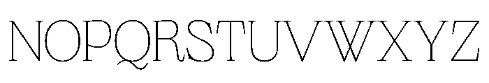 PPNeueWorldSemi Extended Thin Instance Font UPPERCASE