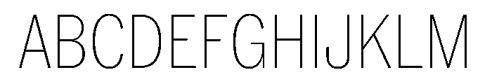 PPNeueYork CondensedThin Instance Font UPPERCASE
