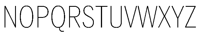 PPNeueYork CondensedThin Instance Font UPPERCASE