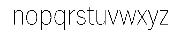 PPNeueYork NarrowThin Instance Font LOWERCASE