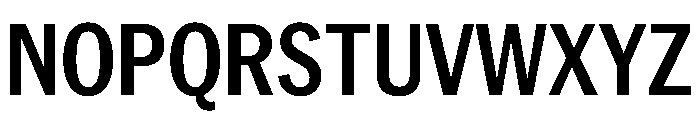 PPNeueYorkCondensed CondensedSemibold Instance Font UPPERCASE