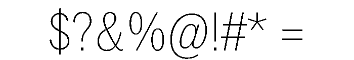 PPNeueYorkCondensed CondensedThin Instance Font OTHER CHARS