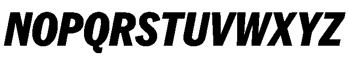 PPNeueYorkItalic CondensedBlackItalic Instance Font UPPERCASE