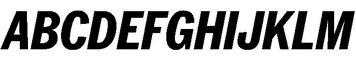 PPNeueYorkItalic CondensedExtraboldItalic Instance Font UPPERCASE