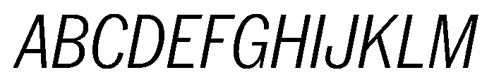 PPNeueYorkItalic CondensedLightItalic Instance Font UPPERCASE