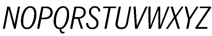 PPNeueYorkItalic CondensedLightItalic Instance Font UPPERCASE