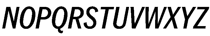 PPNeueYorkItalic CondensedMediumItalic Instance Font UPPERCASE