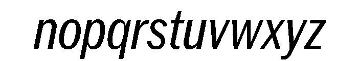 PPNeueYorkItalic CondensedRegularItalic Instance Font LOWERCASE