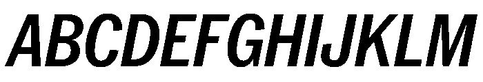PPNeueYorkItalic CondensedSemiboldItalic Instance Font UPPERCASE