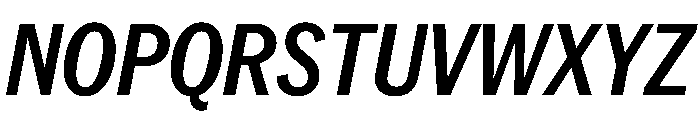 PPNeueYorkItalic CondensedSemiboldItalic Instance Font UPPERCASE