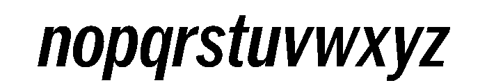 PPNeueYorkItalic CondensedSemiboldItalic Instance Font LOWERCASE