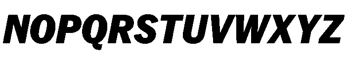 PPNeueYorkItalic NarrowBlackItalic Instance Font UPPERCASE