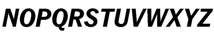 PPNeueYorkItalic NarrowBoldItalic Instance Font UPPERCASE