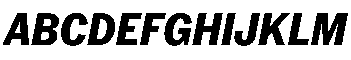 PPNeueYorkItalic NarrowExtraboldItalic Instance Font UPPERCASE