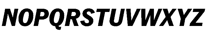 PPNeueYorkItalic NarrowExtraboldItalic Instance Font UPPERCASE