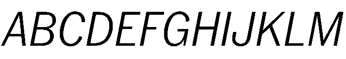 PPNeueYorkItalic NarrowLightItalic Instance Font UPPERCASE