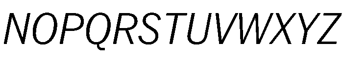 PPNeueYorkItalic NarrowLightItalic Instance Font UPPERCASE