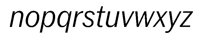 PPNeueYorkItalic NarrowLightItalic Instance Font LOWERCASE