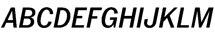PPNeueYorkItalic NarrowMediumItalic Instance Font UPPERCASE