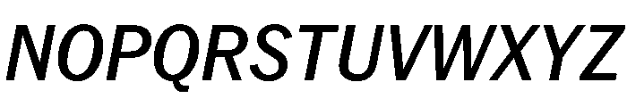 PPNeueYorkItalic NarrowMediumItalic Instance Font UPPERCASE