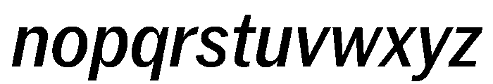 PPNeueYorkItalic NarrowMediumItalic Instance Font LOWERCASE