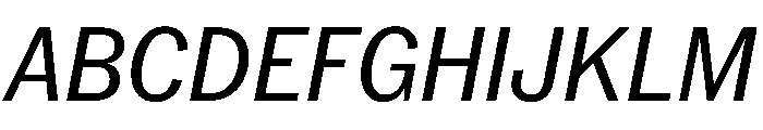 PPNeueYorkItalic NarrowRegularItalic Instance Font UPPERCASE