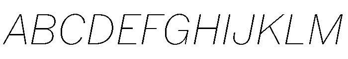 PPNeueYorkItalic NormalThinItalic Instance Font UPPERCASE