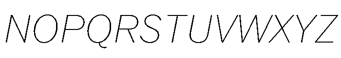 PPNeueYorkItalic NormalThinItalic Instance Font UPPERCASE