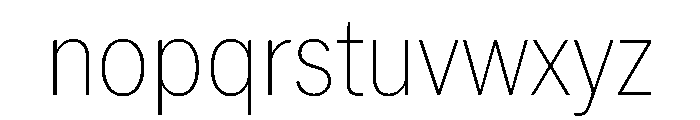 PPNeueYorkNarrow NarrowThin Instance Font LOWERCASE