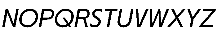 PPNikkeiJournal LightOblique Instance Font UPPERCASE
