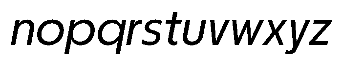 PPNikkeiJournal LightOblique Instance Font LOWERCASE