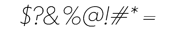 PPNikkeiJournal ThinOblique Instance Font OTHER CHARS