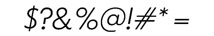 PPNikkeiJournal UltralightOblique Instance Font OTHER CHARS