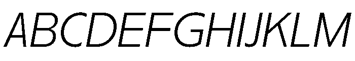 PPNikkeiJournal UltralightOblique Instance Font UPPERCASE