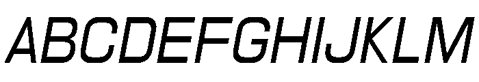 PPNikkeiLine LightOblique Instance Font UPPERCASE