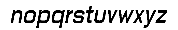 PPNikkeiLine RegularOblique Instance Font LOWERCASE
