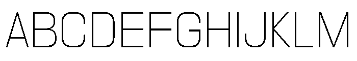 PPNikkeiLine Thin Instance Font UPPERCASE