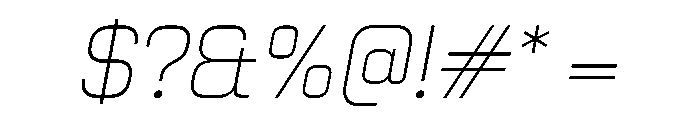 PPNikkeiLine ThinOblique Instance Font OTHER CHARS