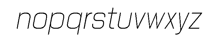 PPNikkeiLine ThinOblique Instance Font LOWERCASE