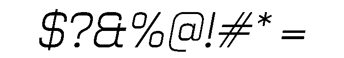 PPNikkeiLine UltralightOblique Instance Font OTHER CHARS
