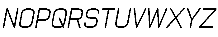 PPNikkeiLine UltralightOblique Instance Font UPPERCASE