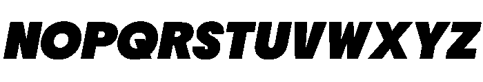 PPNikkeiMaru HeavyItalic Instance Font UPPERCASE