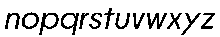 PPNikkeiMaru LightItalic Instance Font LOWERCASE
