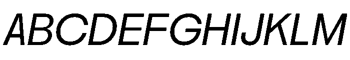 PPNikkeiMaru LightOblique Instance Font UPPERCASE