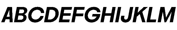 PPNikkeiMaru MediumItalic Instance Font UPPERCASE