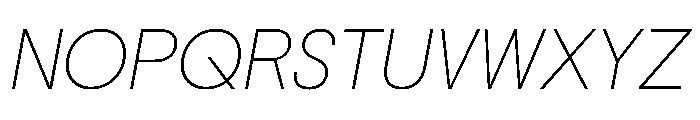 PPNikkeiMaru ThinItalic Instance Font UPPERCASE