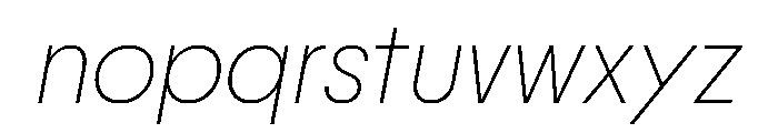 PPNikkeiMaru ThinItalic Instance Font LOWERCASE